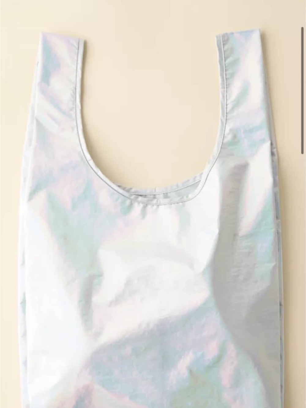 Baggu metallic silver reusable bag NEW